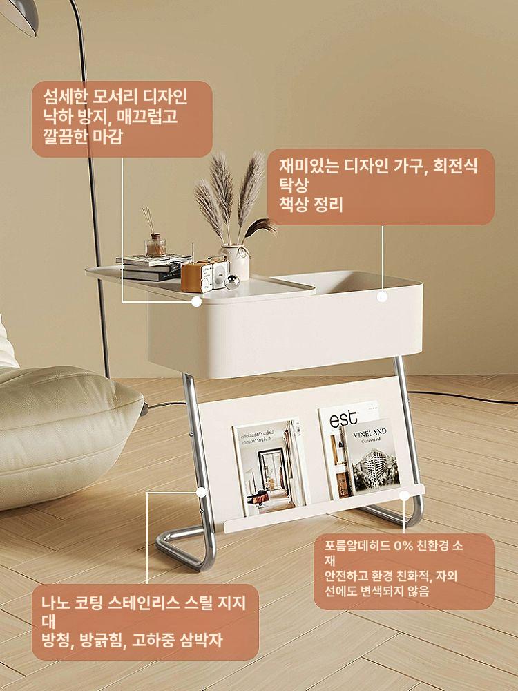 수납 테이블 스테인리스 벽선반 수납형 거실 벽걸이 랙 선반 스틸 트레이 - 상세 이미지 3