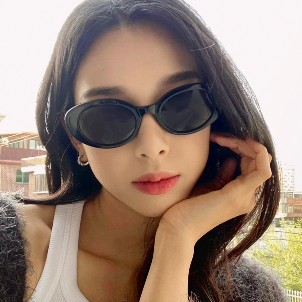 캣아이 자외선차단 틴트 선글라스 UV400 골프 운전 뿔테 이미지 3