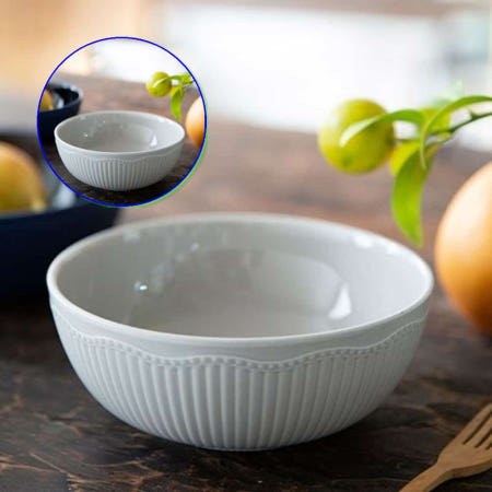 쌍문상회 지금 필요한 도자기 면기 우동기 라면 그릇 덮밥 조이엘로 캐럿 대 18cm