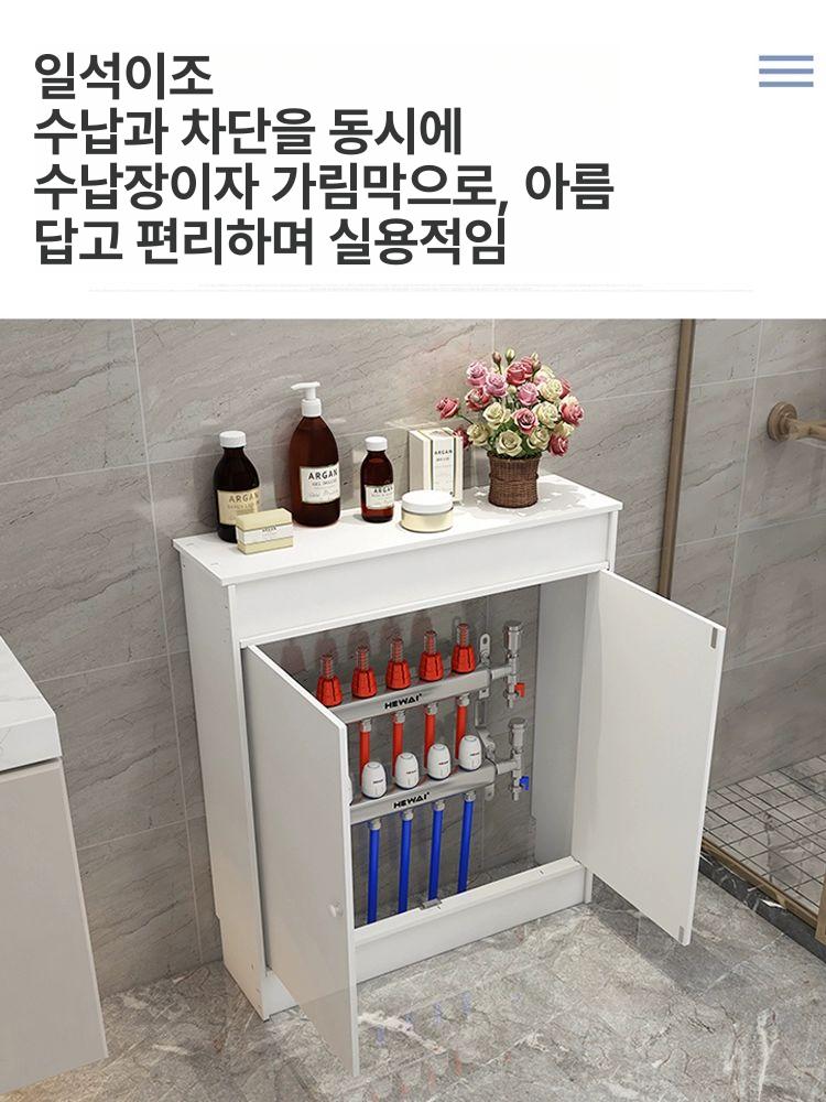 보일러 분배기함 덮개 커버 은닉 가스 난방 시설 보온 미장 차단막 안전 - 상세 이미지 3