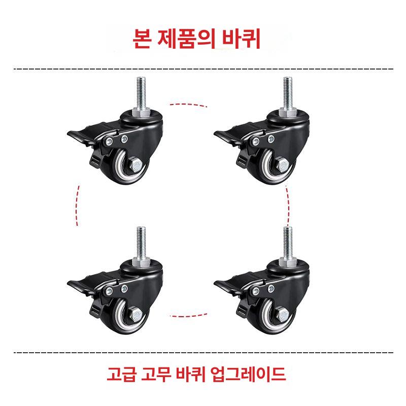 스피커 오디오장 거실 보관함 티비 하부장 홈시어터 수납장 턴테이블 바퀴 장식장 흑부조 - 상세 이미지 2