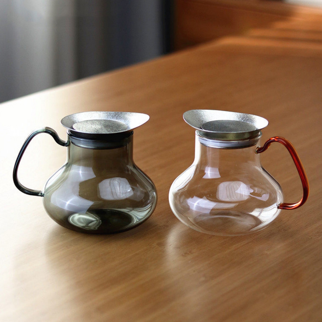 티타늄 차거름망 직화 내열 유리 티포트 홍차 차우리는 주전자 다관 600ml - 상품 이미지