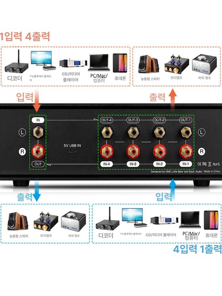 미니 앰프 스위처 스피커 표시기 버전 레벨미터 음향 장비 리시버 사운드 - 상세 이미지 5