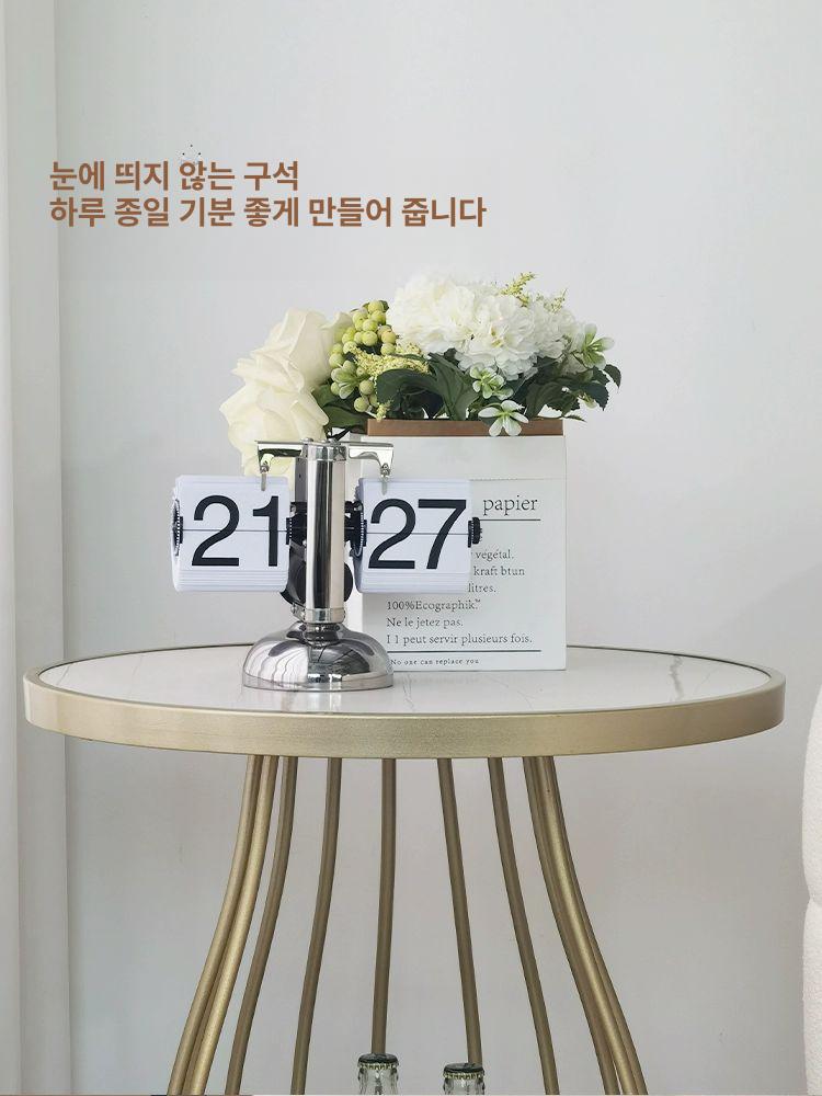 거치 사이드테이블 모던 스툴 인테리어 협탁 침실 베드사이드 스퀘어 컴팩트 메탈 모듈형 - 상세 이미지 2
