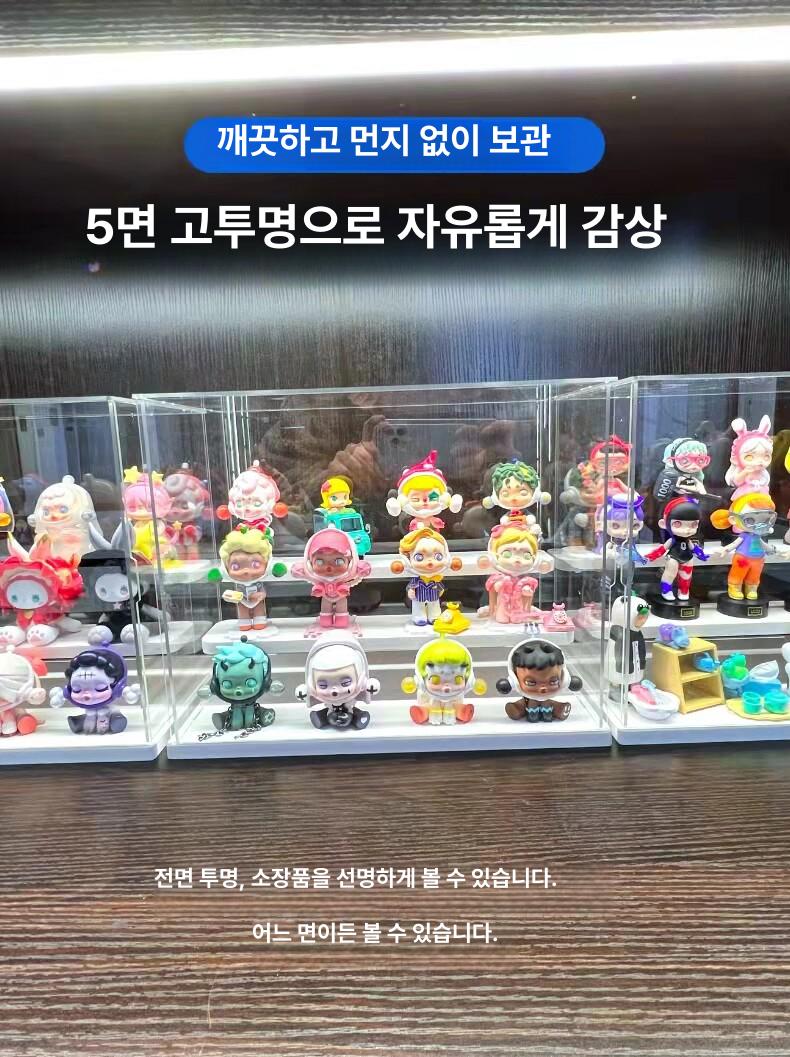 투명 아크릴 진열장 프라모델 장식장 보관함 피규어 쇼케이스 박스 - 상세 이미지 4