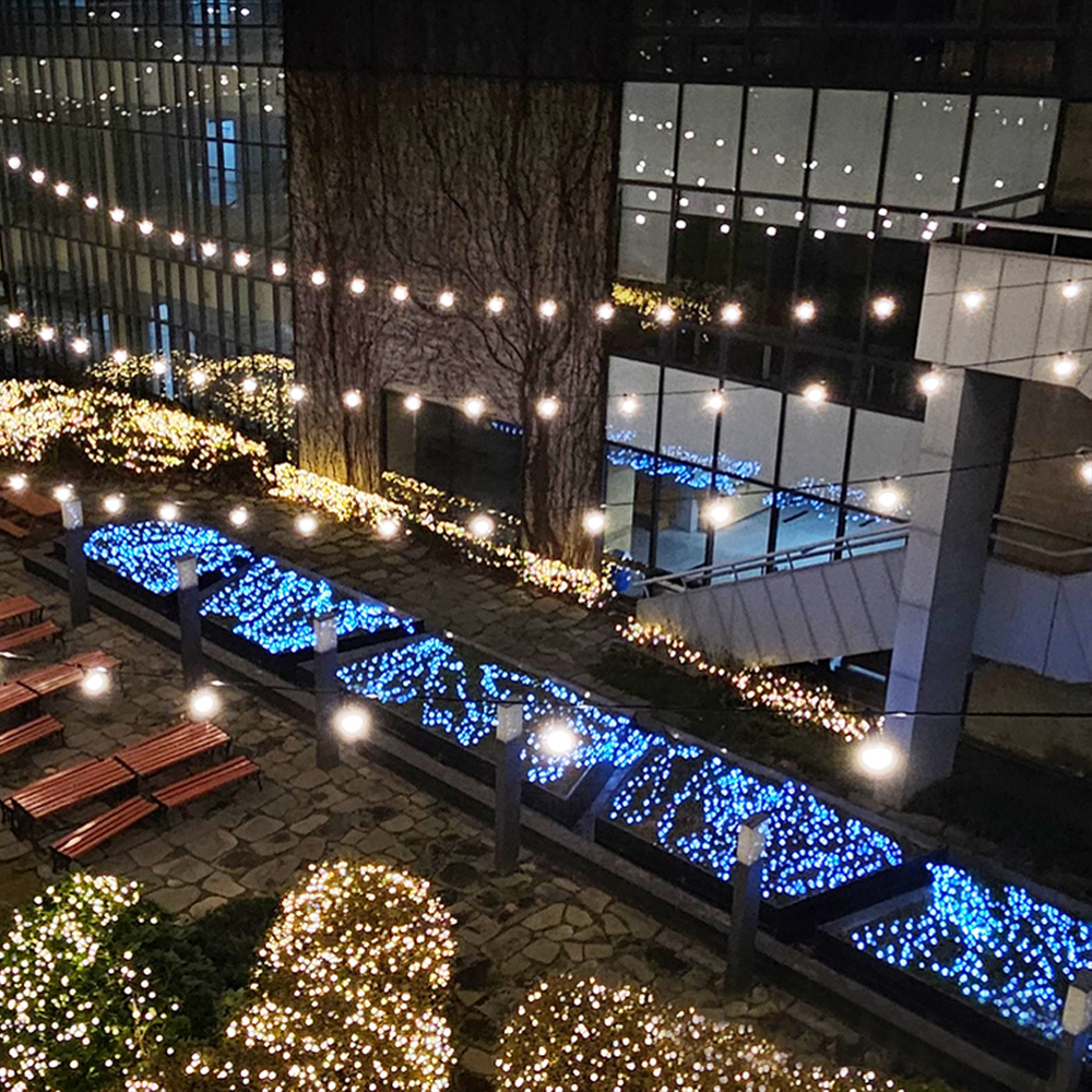 선세이브 크리스마스 트리 장식 LED 은하수 전구 300구 조명 AC 세트 - 상품 이미지