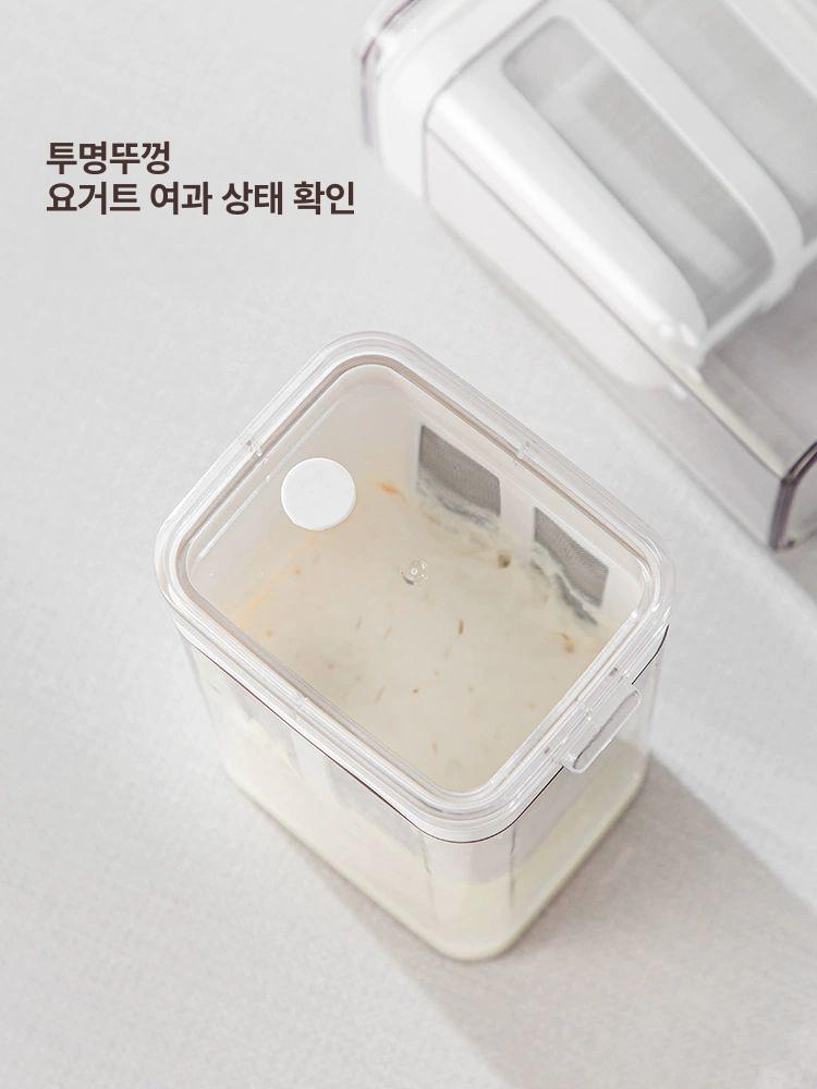 그릭요거트 제조기 대용량 유청분리기 메이커 꾸덕 압착기 물기빼기 스텐 - 상세 이미지 4