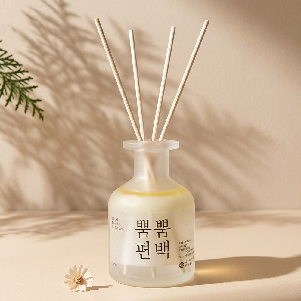 1+1 뿜뿜편백 디퓨저 130ml(총 260ml) 하동에서 키운 편백나무에서 추출한 오일로 만든 피톤치드 차량용·실내 탈취 - 상세 이미지 2