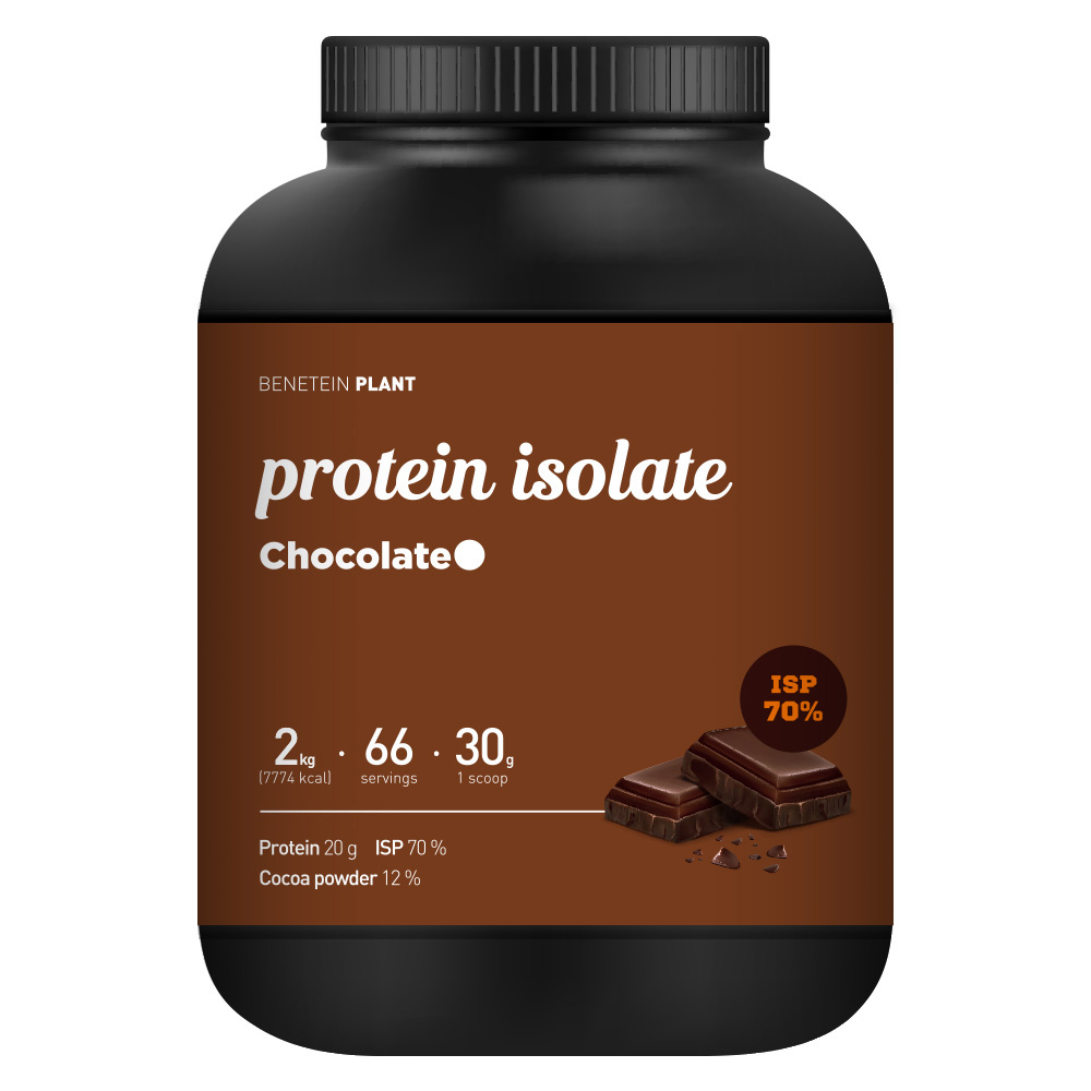 베네틴 플랜트 프로틴 단백질 쉐이크 아이솔레이트 초코맛, 2kg, 1개
