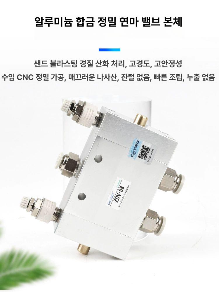 공압 실린더 자동 왕복 5방향 밸브 소음 감소 전자 스위치 산업용 액추에이터 - 상세 이미지 4