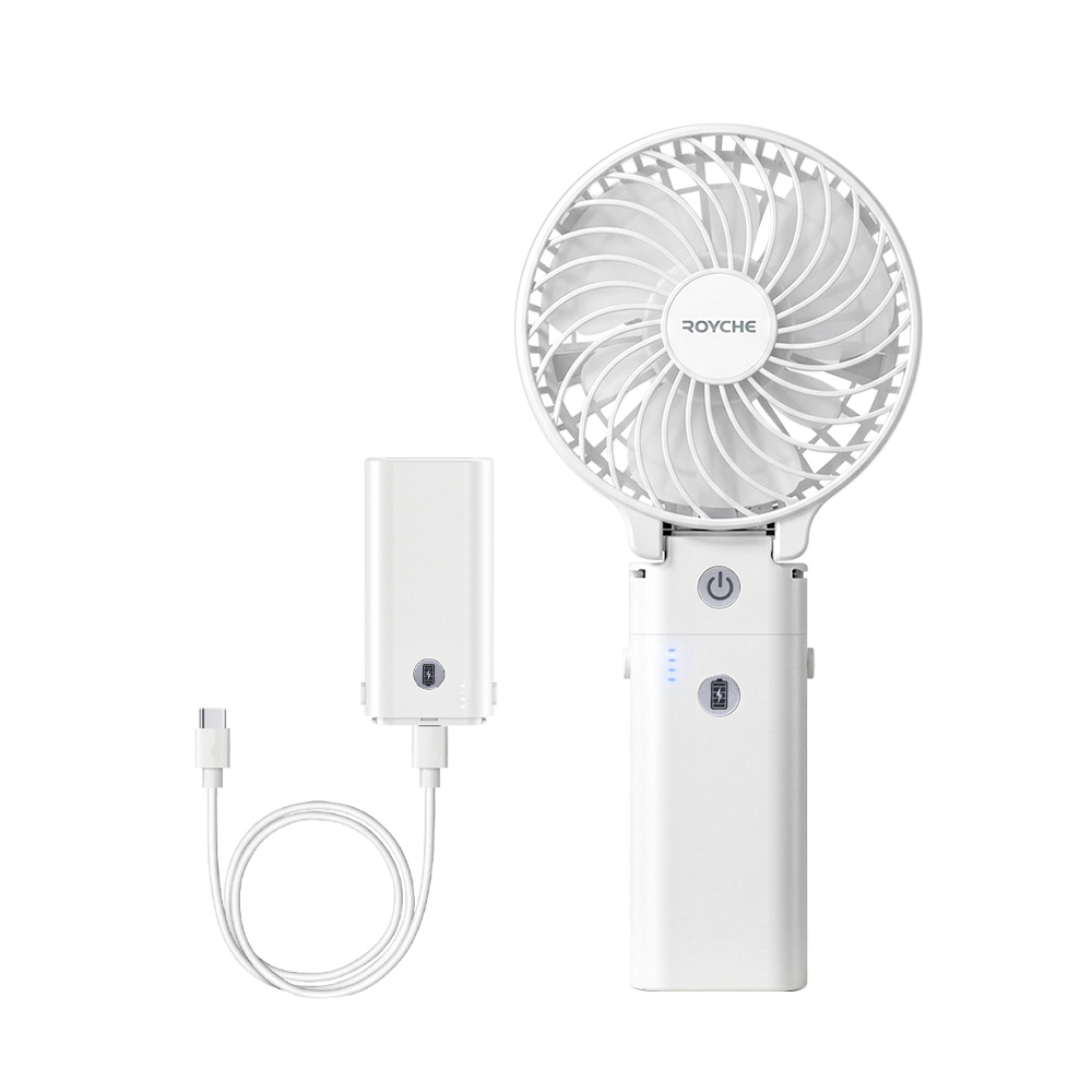 로이체 핸디 손 선풍기 거치대 클립형 폴딩 보조배터리 겸용 RHF-310 - 상세 이미지 3