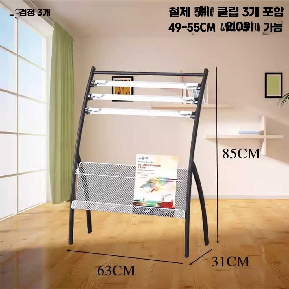 철제 도서관 가판대 신문 꽂이 카페 매대 수납 거치대 3단 - 상세 이미지 5