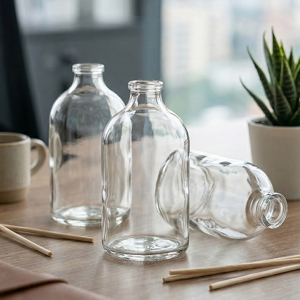디퓨저 용기 원형라운드투명 100ml 유리병 리드 스티커포함 DIY 이미지 8