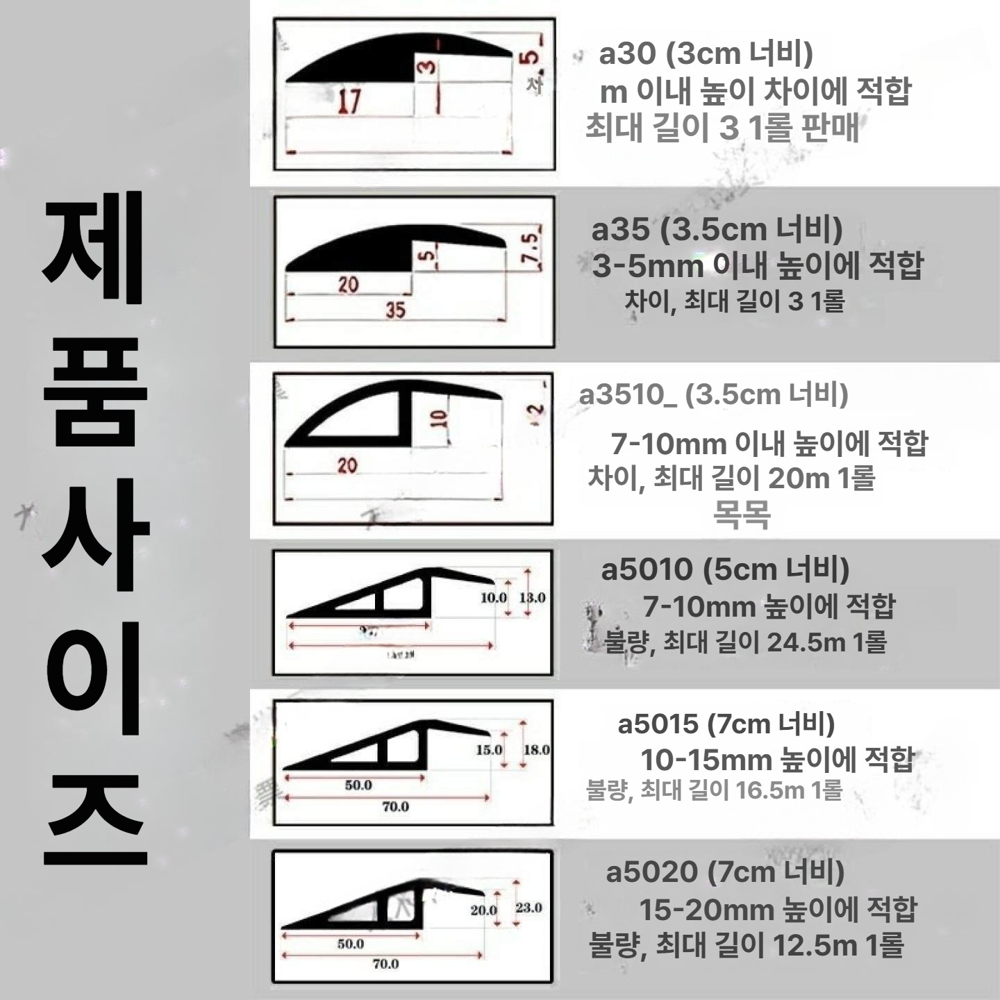 PVC 경사판 진입판 경사로 문턱 로봇청소기 문지방 발판 몰딩 청소 - 상세 이미지 4