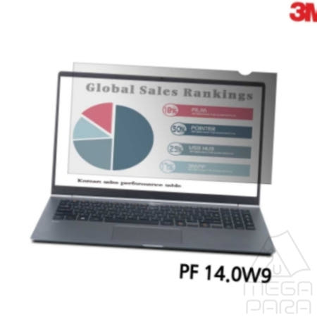 MEGAPARA협력사 포다랑 3M PF 14.0W9 노트북 블랙 정보 보안필름 310x175 보안필름필터