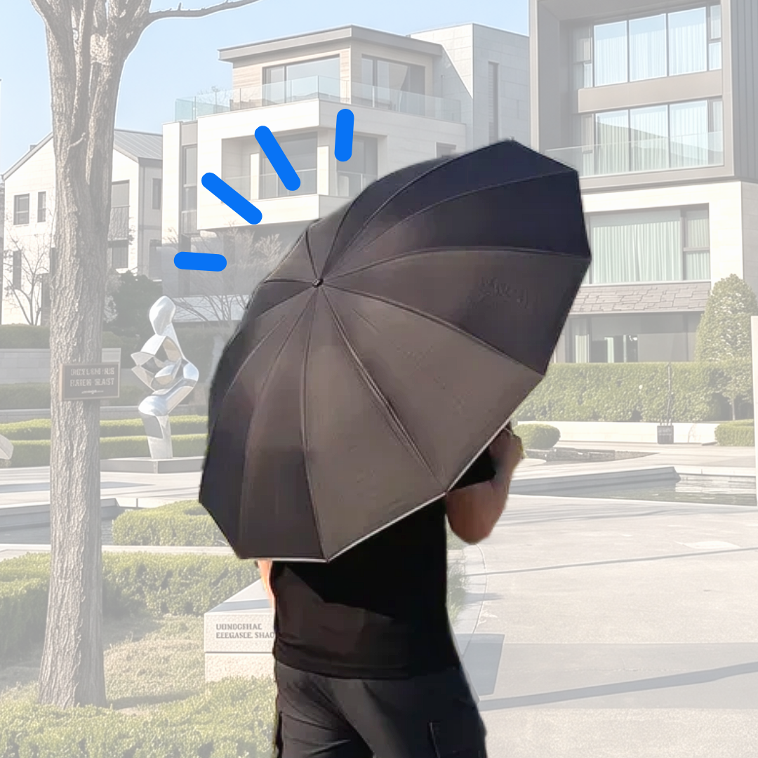 라떼라떼 남자양산 암막 3단 반자동 양산 자외선차단 거꾸로 반대로 양우산 12살 이미지 7