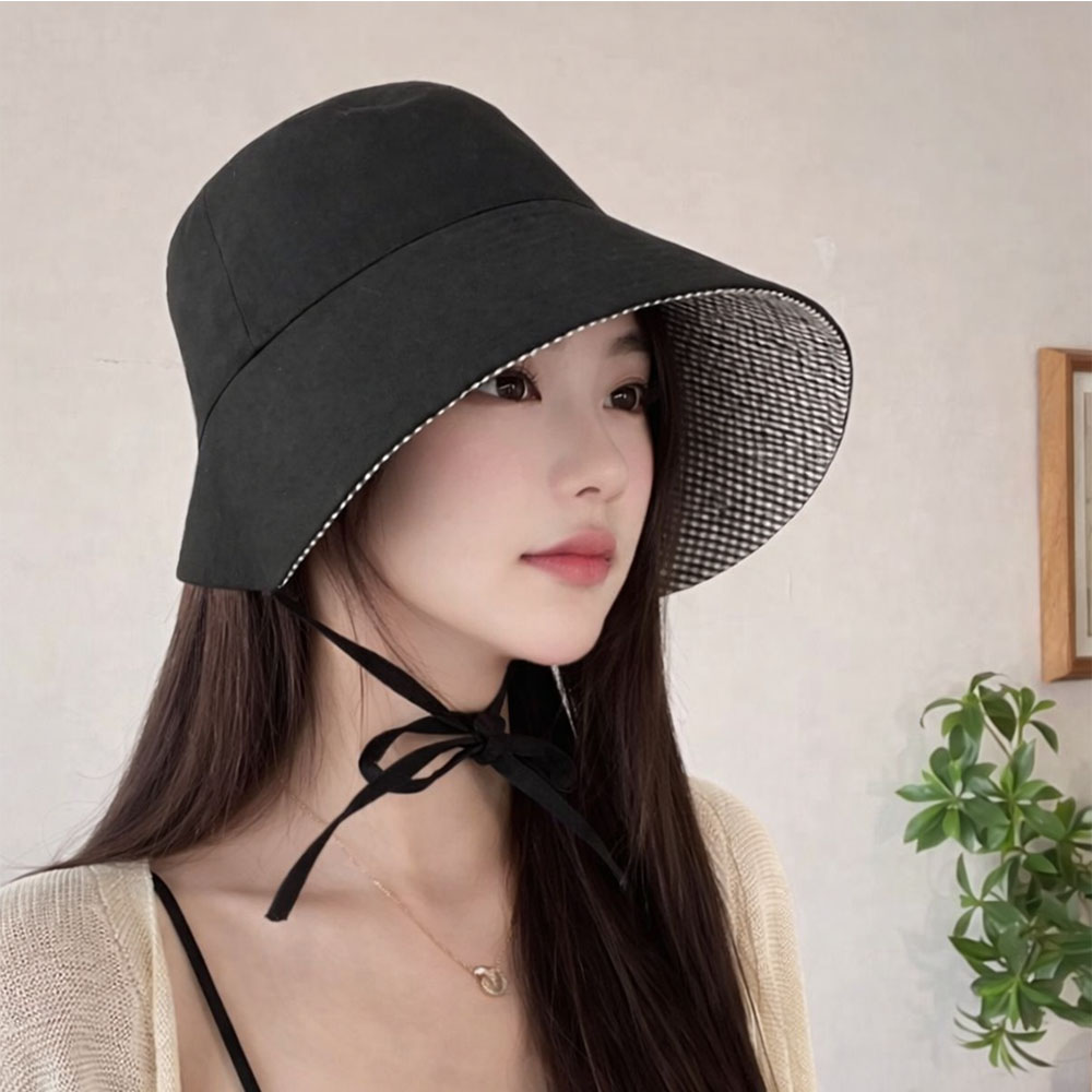 여름 벙거지 챙모자 챙넓은 보닛햇 휴양지 바캉스 산책 비치 여행 중년 버킷햇 - 상세 이미지 2