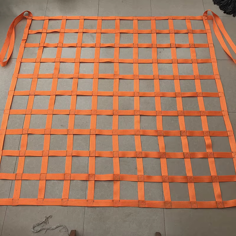 리프팅 안전 그물 크레인 화물 그물망 하역 네트 운반 1mx1m 메시 10cm 하중 200kg - 상세 이미지 3