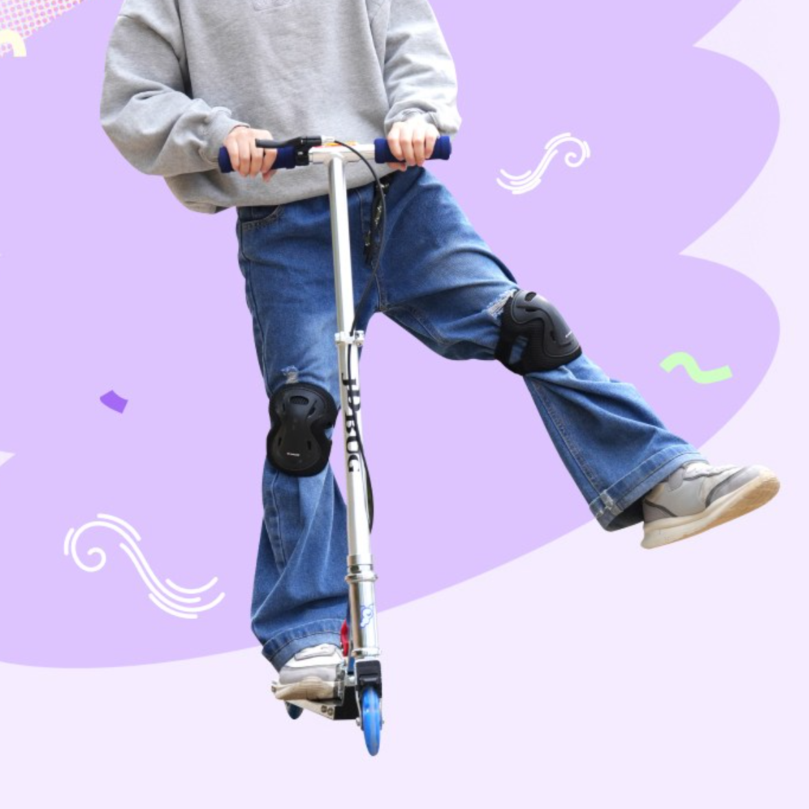 핸드 브레이크 6세 킥보드 7살 8세 6살 킥보드 - 상세 이미지 4