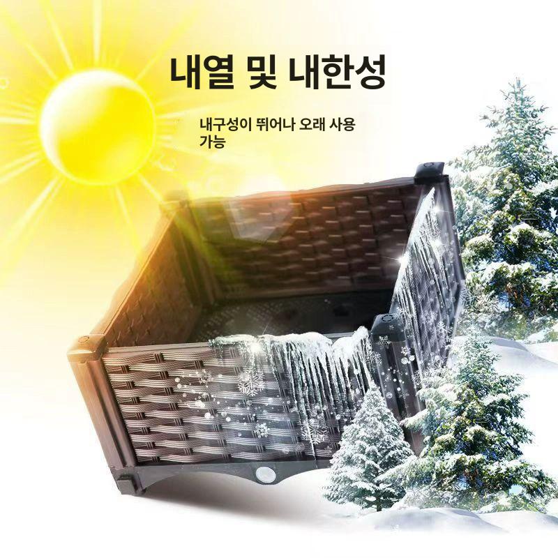베란다 화분 사각 발코니 플랜터 가든박스 야외 원예 텃밭 재배기 야채키우기 - 상세 이미지 3