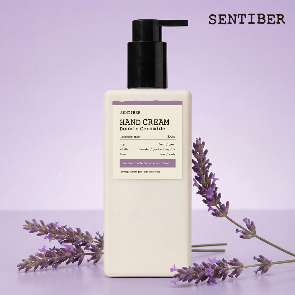 1+1 센티베르 퍼퓸 대용량 핸드크림 300ml 세라마이드 핸드로션 고보습 향좋은 선물세트 - 상세 이미지 4