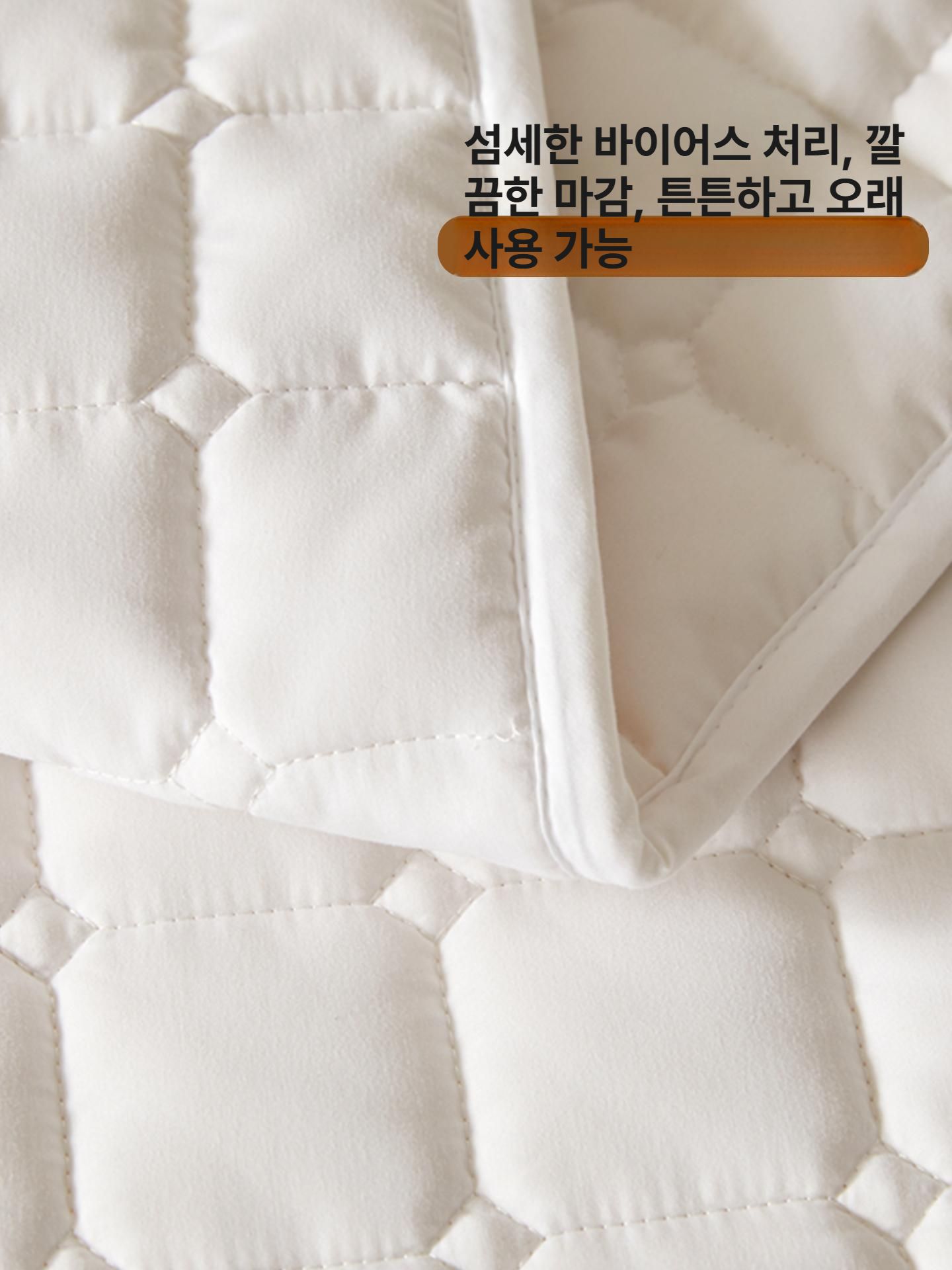 침대 매트 순면 얇고 미끄럼방지 침실 바닥 이불커버 - 상세 이미지 4