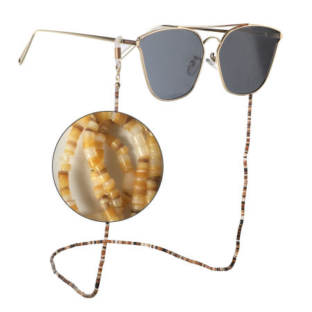 LUNALUCE 천연 자개 코코넛쉘 비즈 안경줄 마스크걸이 안경걸이 커머스픽301