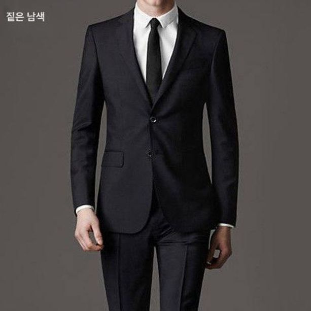 웨딩 정장 수트 남성 비즈니스 하객룩 세트 드레스 포멀웨어 면접복 결혼식 - 상세 이미지 2