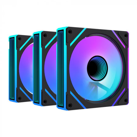 AONE STORM INFINITY PRO-120 ARGB PWM REVERSE (3팩, 블랙)