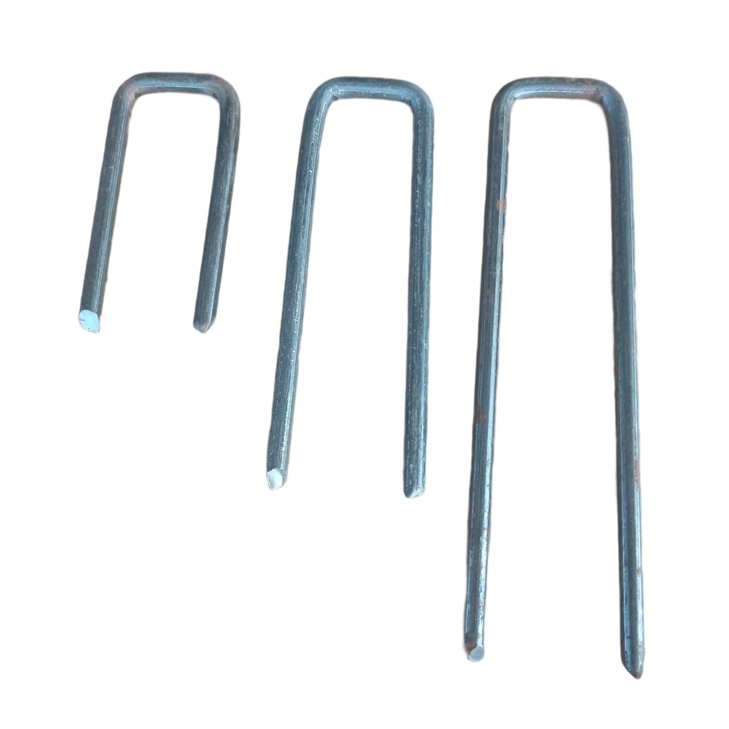 접지못 U자형 강철 고정핀 산업용 작업 아연도금 5mm 15cm - 상품 이미지