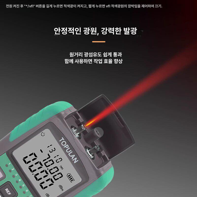 휴대용 테스터 광파워 메타 광섬유 측정기 올인원 광출력 디텍터 파워미터 - 상세 이미지 2