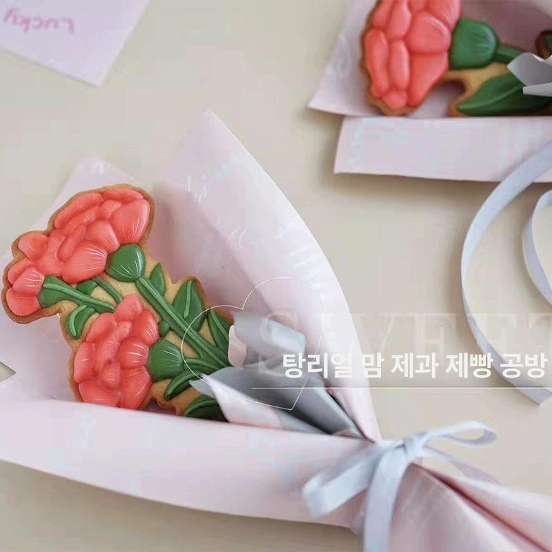 카네이션쿠키틀 꽃 모양 베이킹 금형 선물 세트 쿠키틀 몰드 커터 - 상세 이미지 4