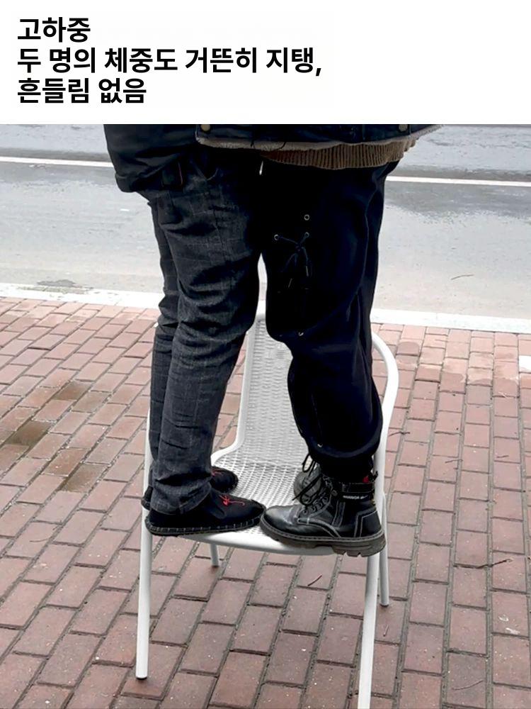 카페 유리테이블 야외용 정원 강화유리 탁자 사각형 테라스 가든퍼니처 접이식 - 상세 이미지 5