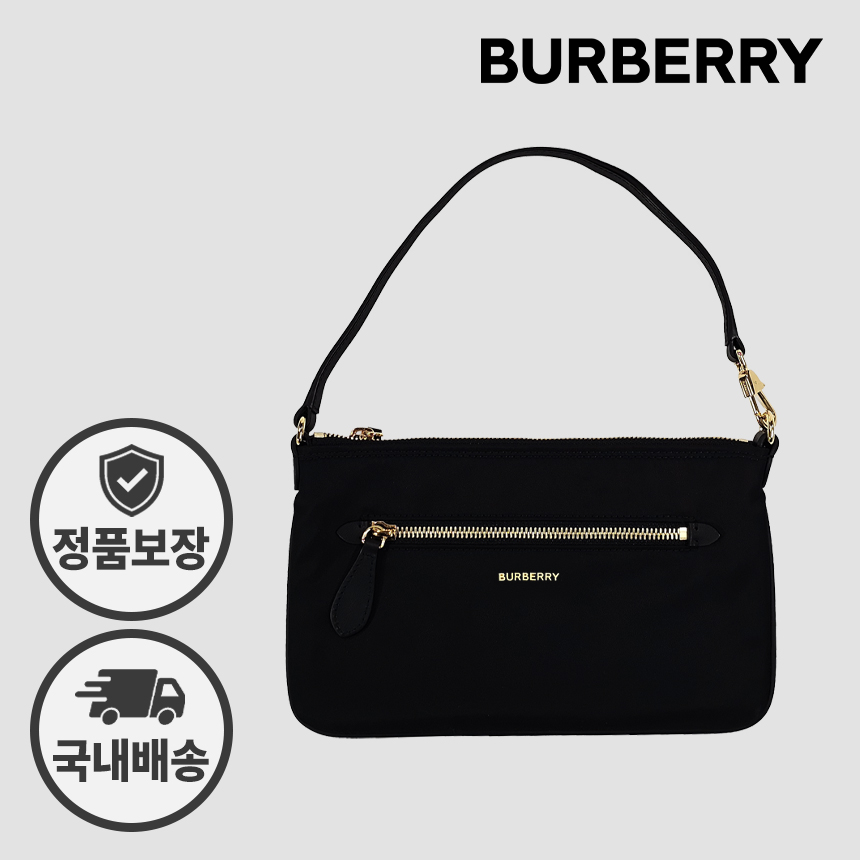 버버리 파우치 숄더백 나일론 미니 81092711 블랙 - 상품 이미지