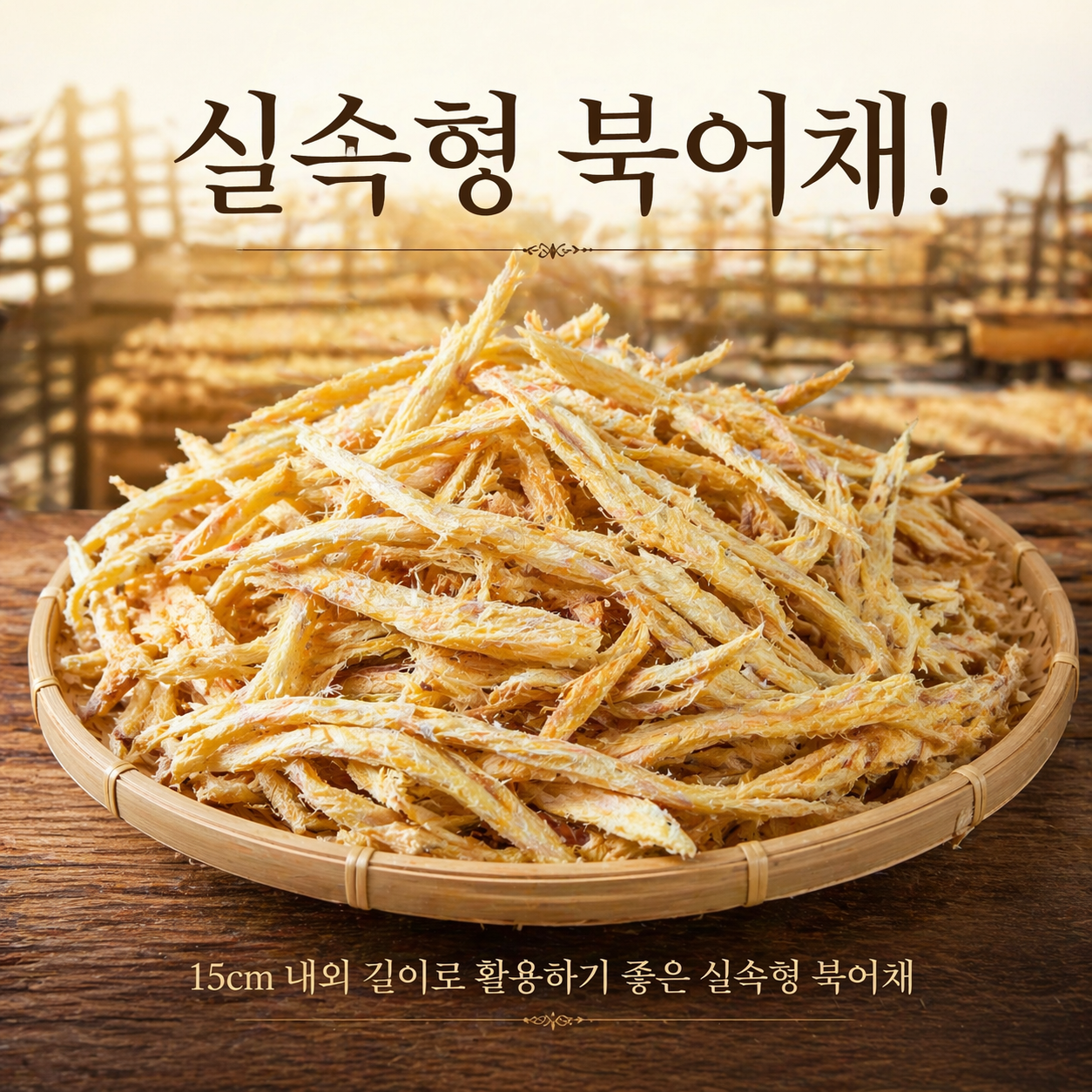 실속형 북어채 (15cm내외)자연건조한 깊은 맛의 황태채 업소용북어채 1kg, 1개 이미지 2