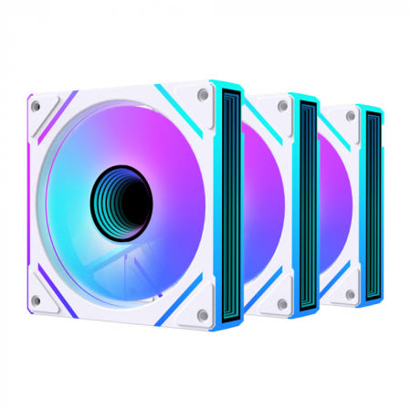 AONE STORM INFINITY PRO-120 ARGB PWM (3팩, 화이트)