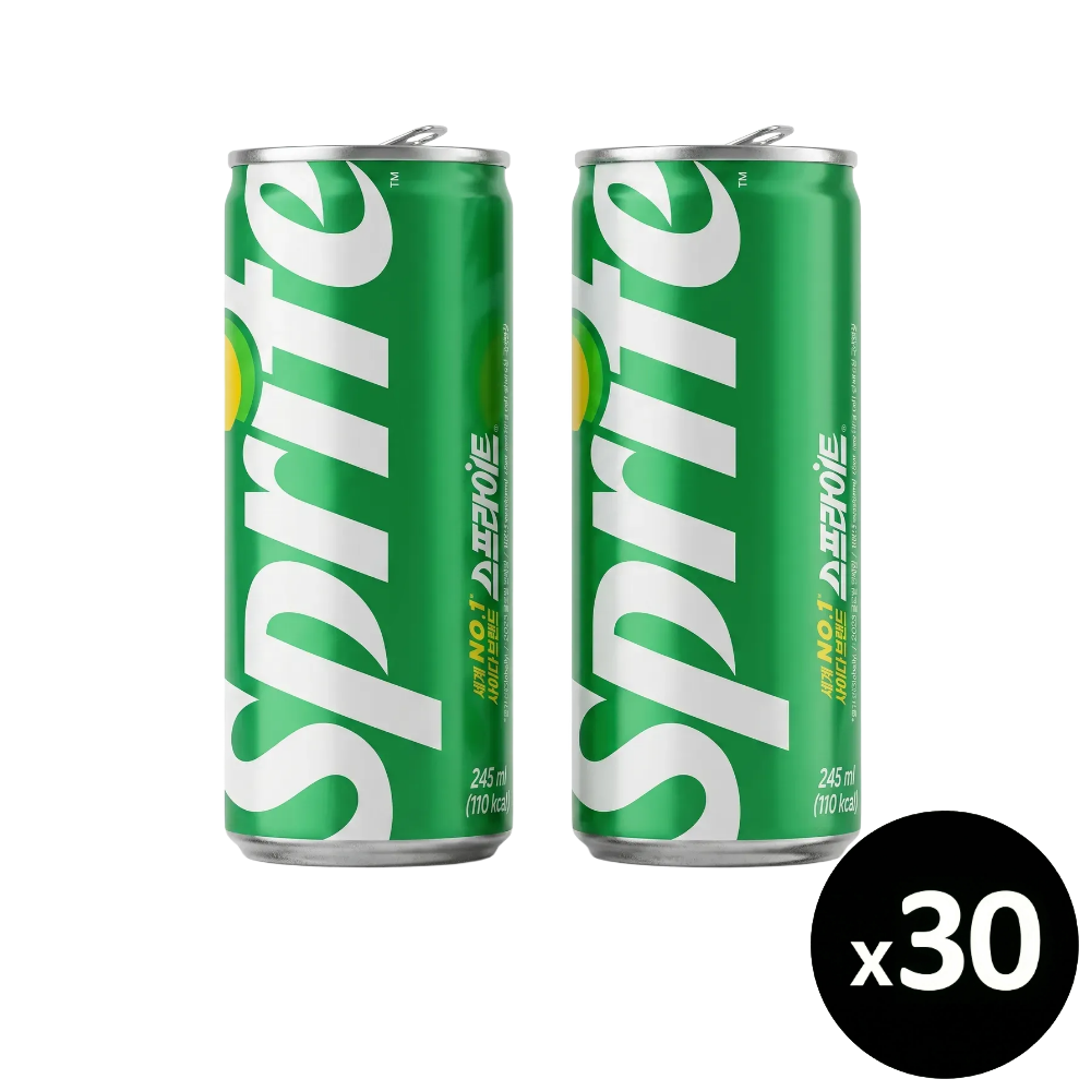 코카 스프라이트 사이다 245ml, 30개 - 상품 이미지