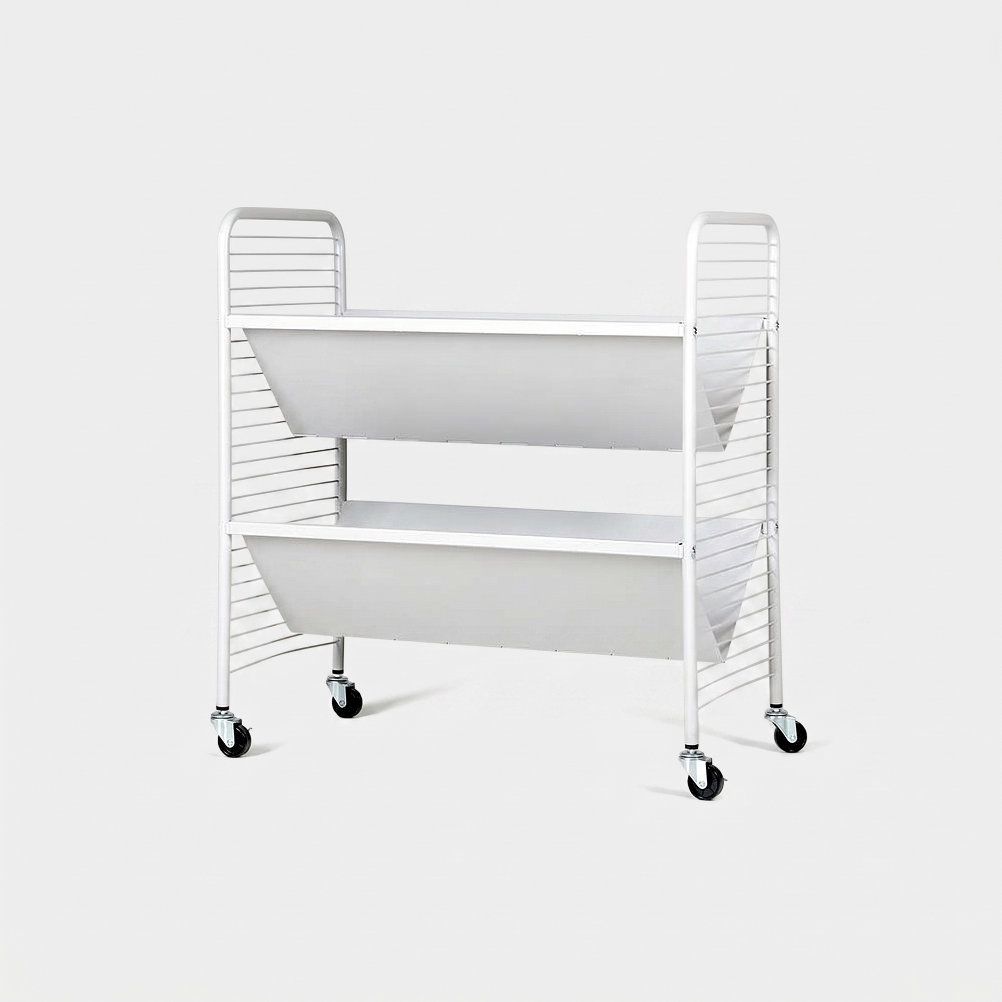 RATNER 책꽂이 트롤리 745x440x795mm, 2단, 라이트그레이 2052.8773 - 메인 이미지