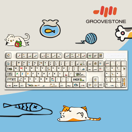 엠스톤 그루브스톤 GV10 유선 게으르냥, 저소음 밀키S축, 45g