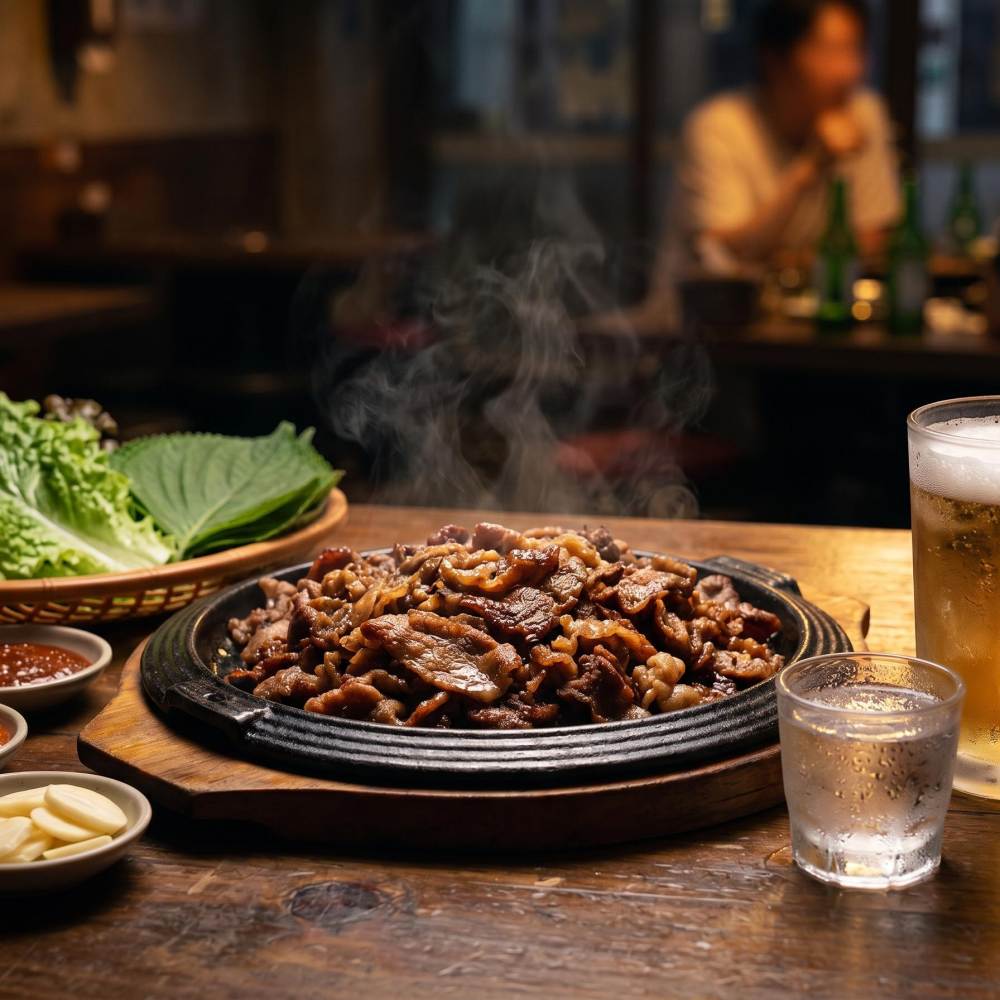 [대구미식로드] 북성로 연탄 석쇠 불고기 300g 간장 직화 불백 돼지 주물럭 이미지 6