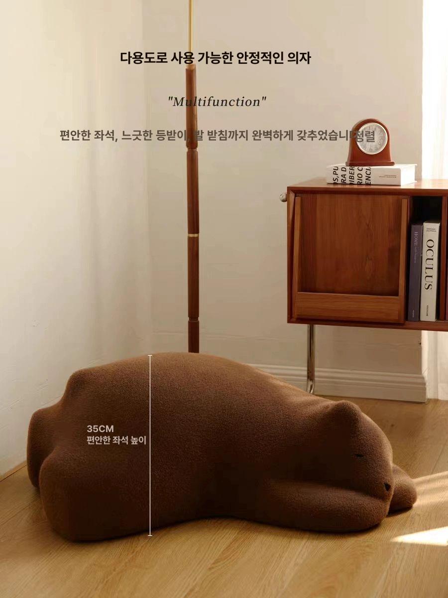 북극곰 조형물 카페 인테리어 거실 장식품 곰돌이 바닥 소품 아트 데코 오브제 - 상세 이미지 2