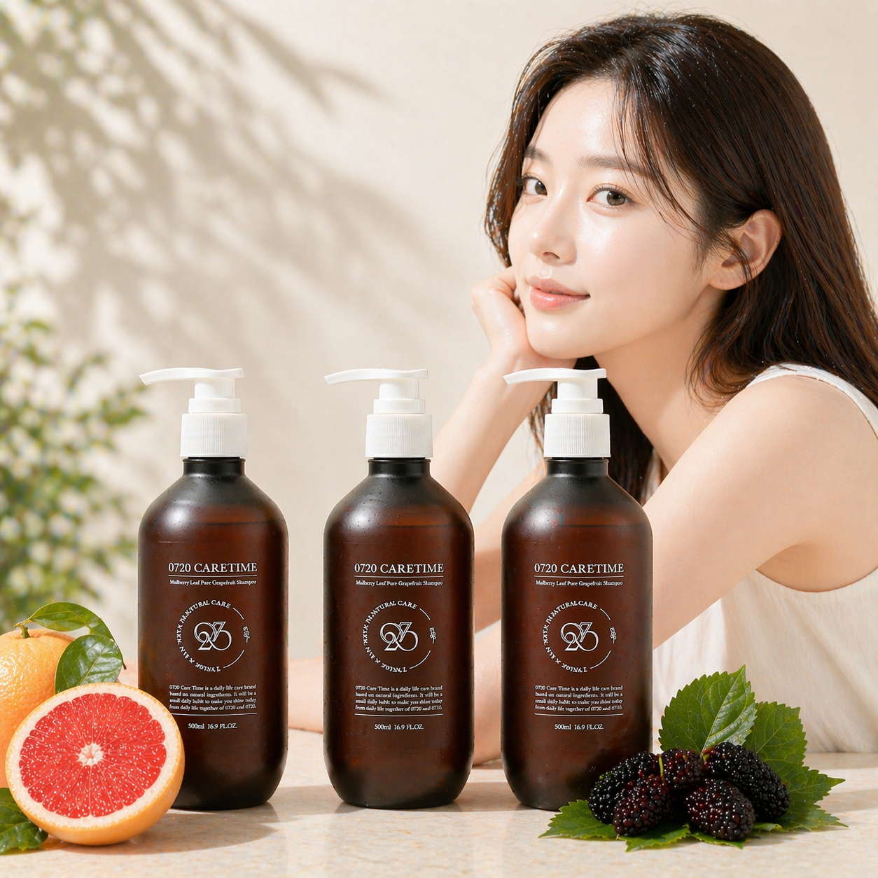 탈모샴푸 맥주효모 지루성두피 멀버리 약산성 비건 엘누아르 500ml, 3개 - 상품 이미지