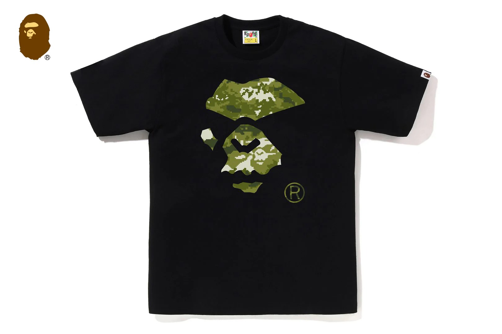 베이프 반팔티 MULTI PIXEL CAMO MAD APE FACE TEE 1M30-110-036 - 상세 이미지 4