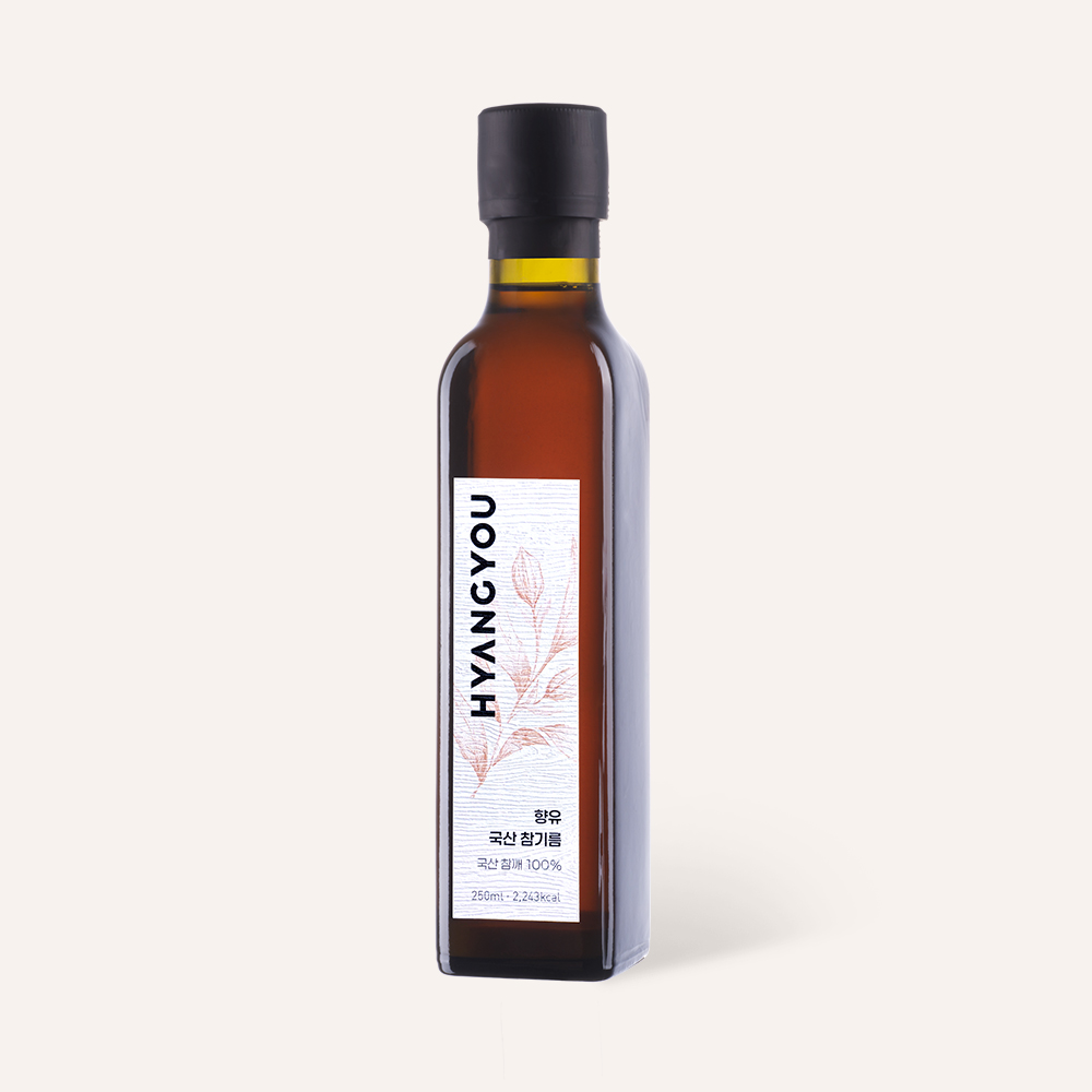 국산 진한 향유 참기름 250ml 저온냉압착 HACCP 비건 - 상품 이미지