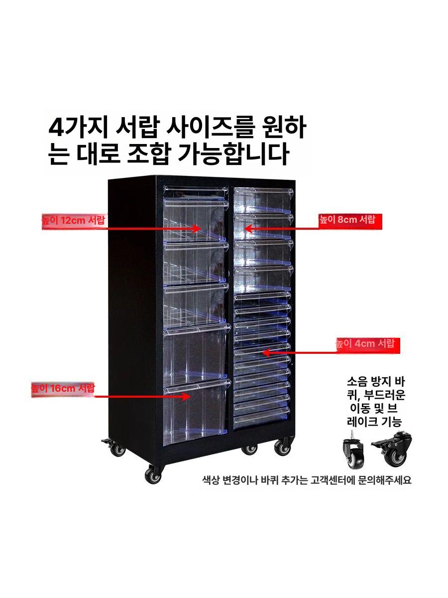 매니큐어 서랍장 네일샵 보관함 캐비닛 랙 화장품 스토리지 정리 뷰티샵 - 상세 이미지 4