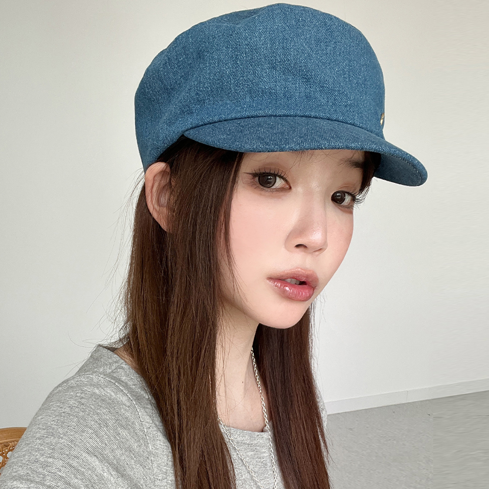 데님 뉴스보이캡 마도로스 캡 팔각모자 빵모자 여성 뉴스보이캡 - 상세 이미지 2