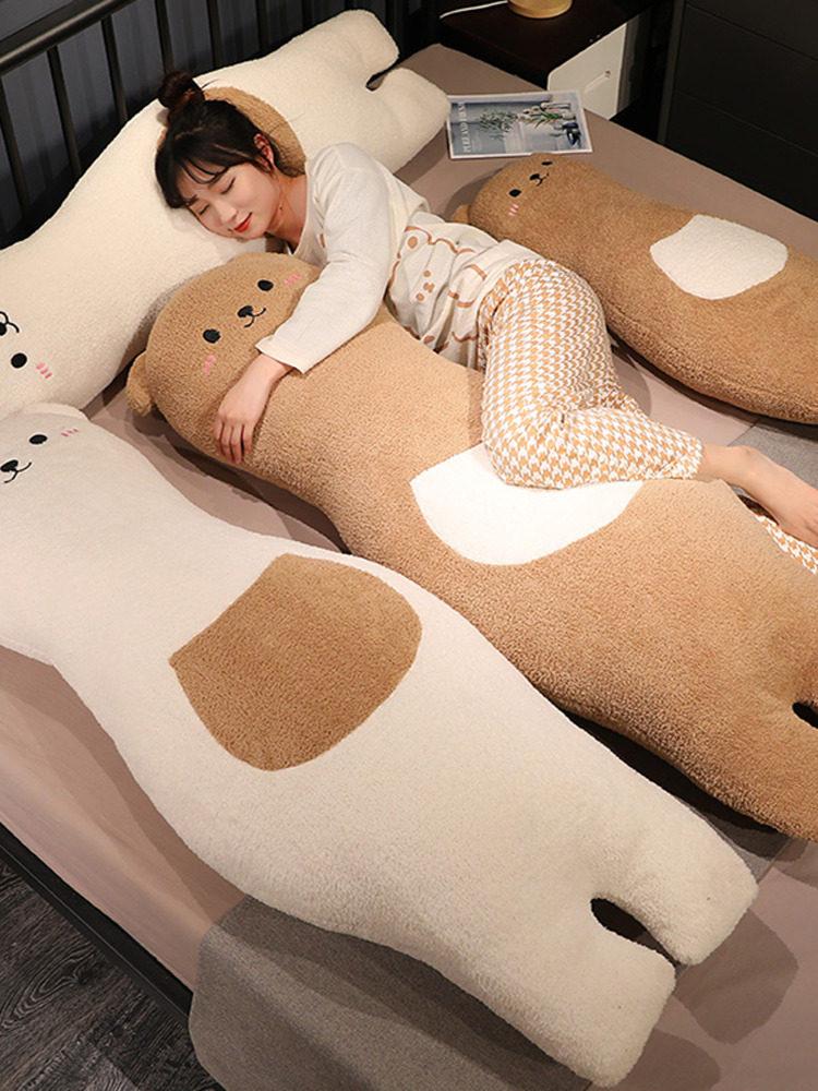 인형 롱쿠션 곰돌이 바디필로우 허그필로우 안아베개 대형 긴베개 애착인형 - 상품 이미지