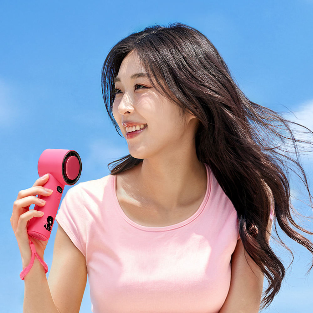[N배송]카카오프렌즈 급속냉각 블랙춘 100단터보 휴대용 냉각 선풍기 무선 핸디 저소음 손선풍기 - 상세 이미지 3