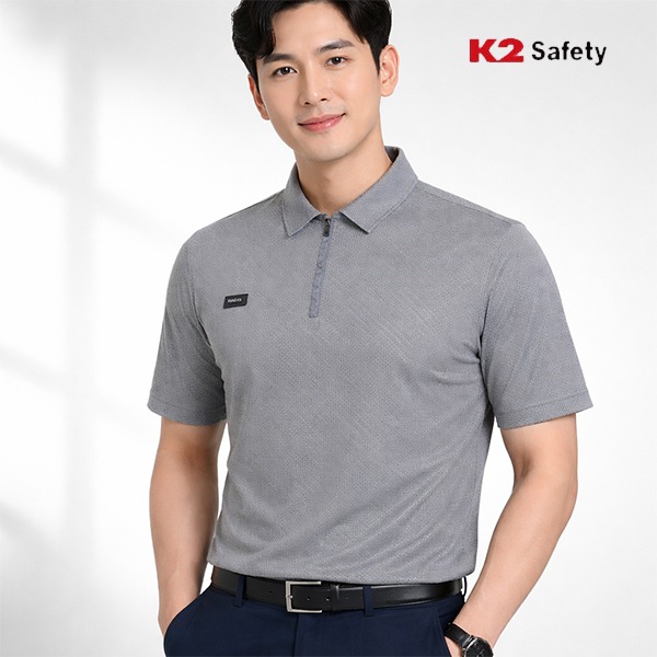 K2 세이프티 냉감티셔츠 작업복 티셔츠 등산반팔티 6203 - 상품 이미지