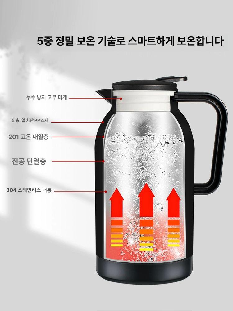 차박 전기포트 차량용 급속 온수기 보온 캠핑용 대용량 라면 카포트 자동차용 - 상세 이미지 5